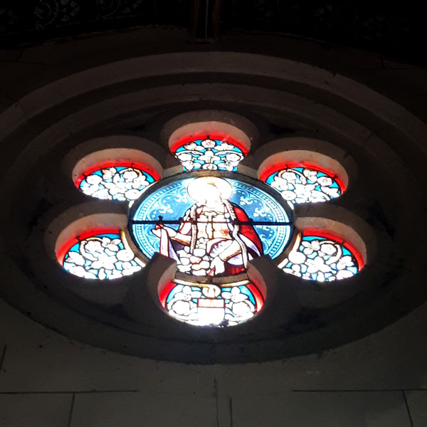 Vitraux de Sainte Élisabeth de Hongrie Miracle des Roses